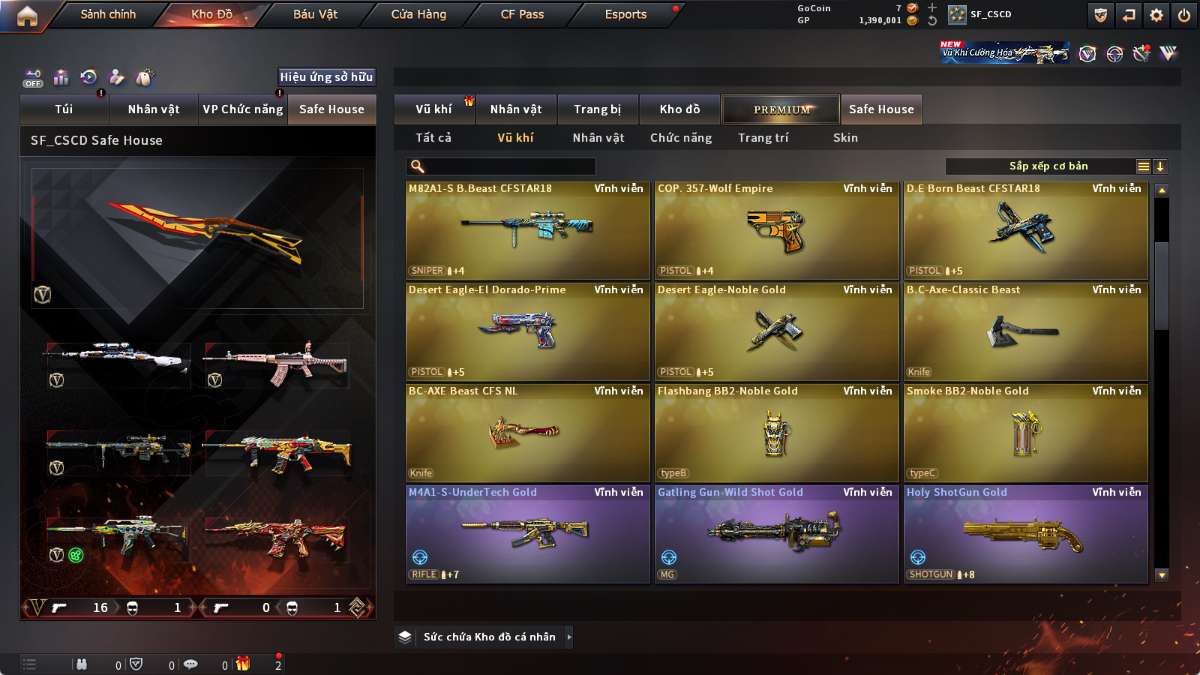 shop acc cf uy tin gia re
